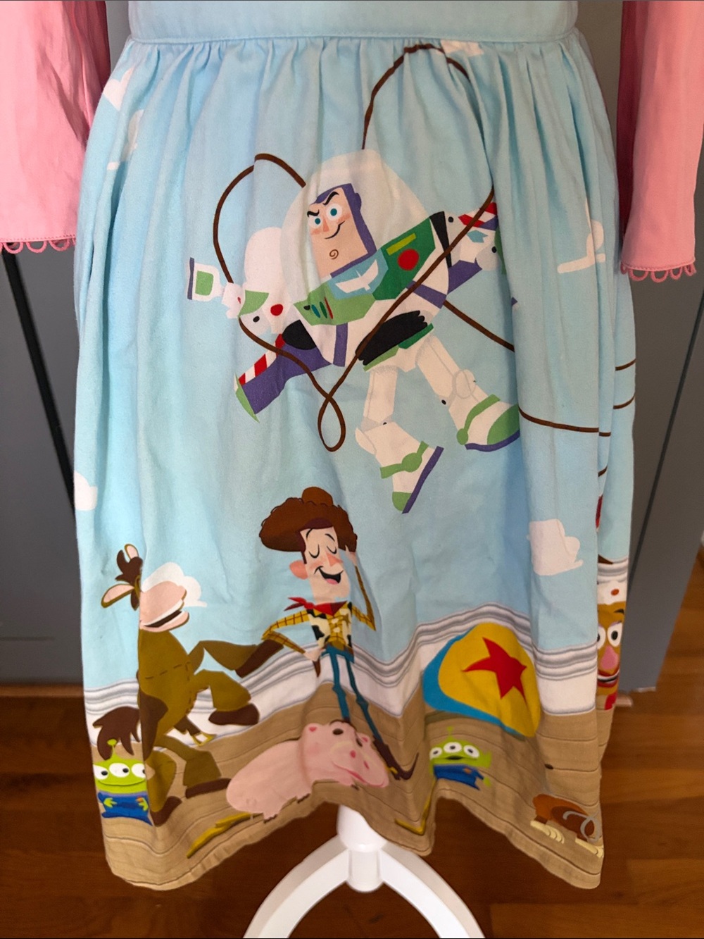 Loungefly Light Blue Toy Story Midi Skirt with Character Print